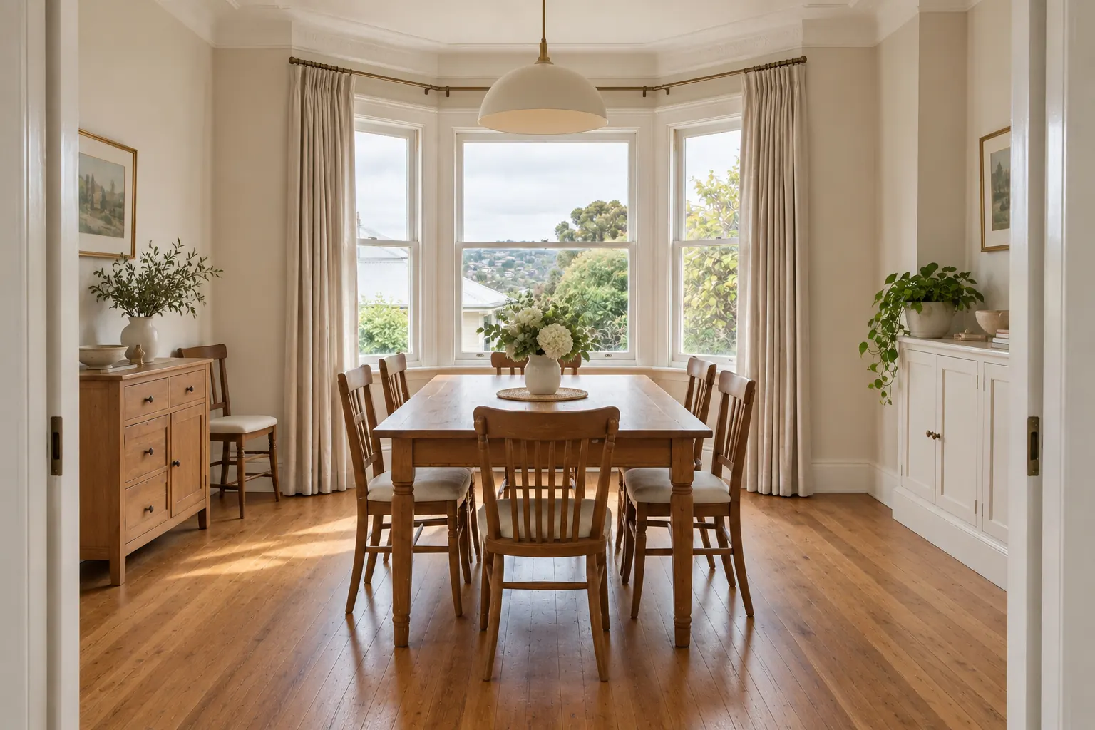 Dining room after renovation