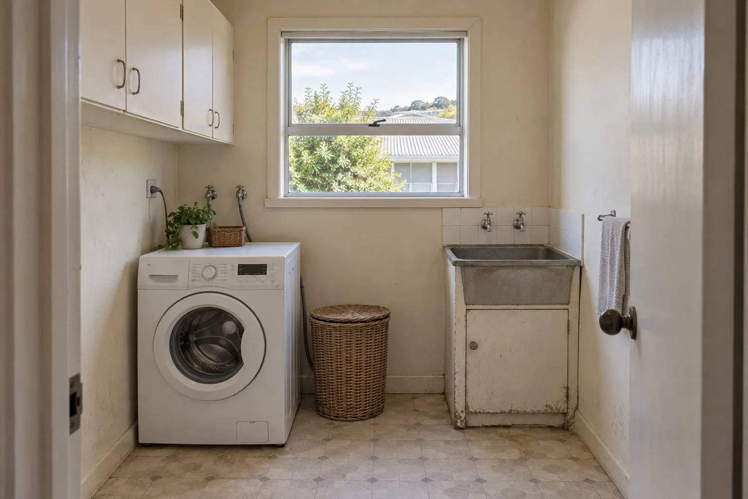 Laundry before renovation