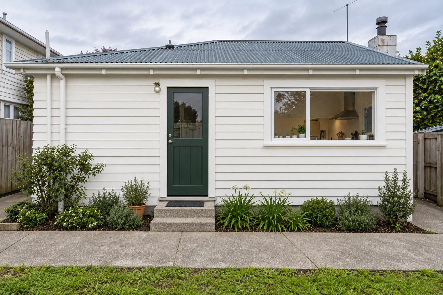 Exterior cladding after renovation